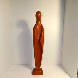 MCM Madonna Abstract Sculpture Teak